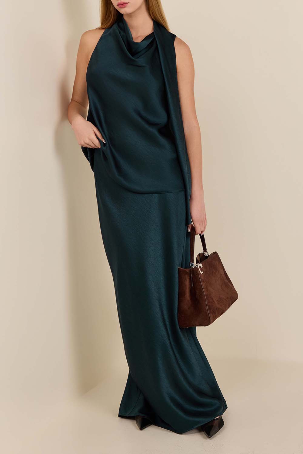 חצאית מקסי סאטן